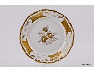 Блюдо круглое Weimar Porzellan 30см Кленовый лист белый Блюдо круглое Weimar Porzellan 30см Кленовый лист белый