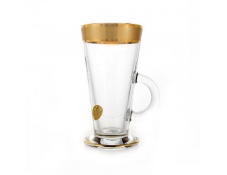 Набор для чая Union Glass 280 мл на 6 персон Голд