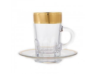 Набор для чая Union Glass 90 мл на 6 персон 12 предметов Богемия