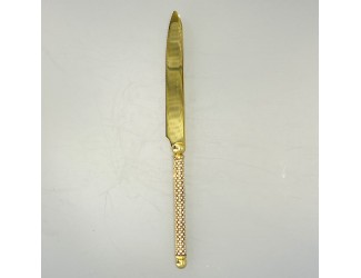 Нож сервировочный золотой Claret 65226