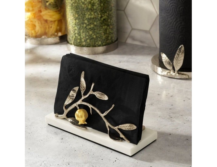 Салфетница Michael Aram Pomegranate Silver&Gold 20 см