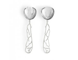 Набор сервировочный Michael Aram "Pomegranate Silver" 2 предмета 30 см