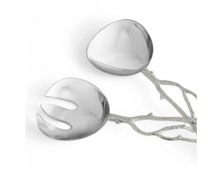 Набор сервировочный Michael Aram "Pomegranate Silver" 2 предмета 30 см