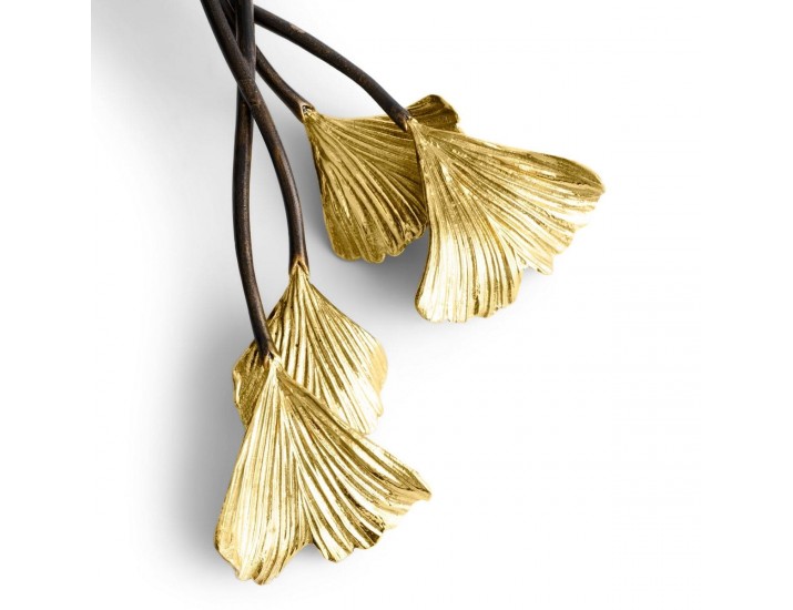 Набор сервировочный Michael Aram Golden Ginkgo 2 предмета 29 см