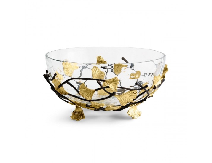 Салатник Michael Aram Golden Ginkgo 28 см