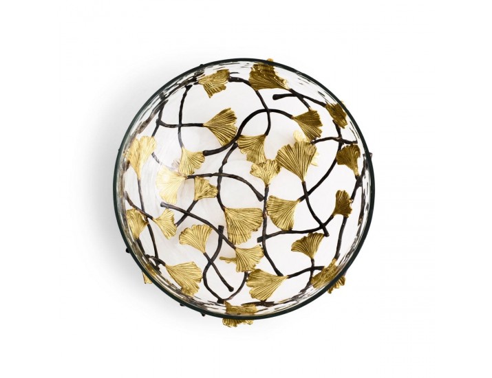 Салатник Michael Aram Golden Ginkgo 28 см