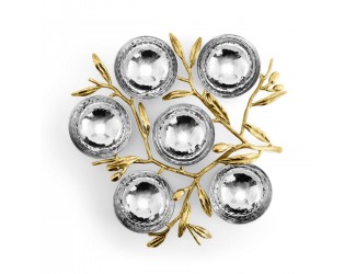 Менажница Michael Aram Olive Branch 6 секций 26х25 см