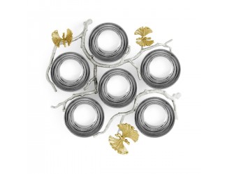 Менажница Michael Aram Butterfly Ginkgo 5 секций 25х25 см