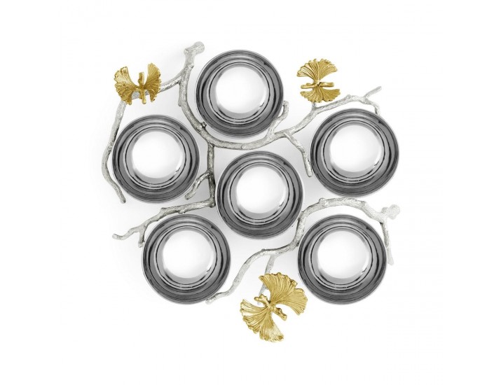 Менажница Michael Aram Butterfly Ginkgo 5 секций 25х25 см