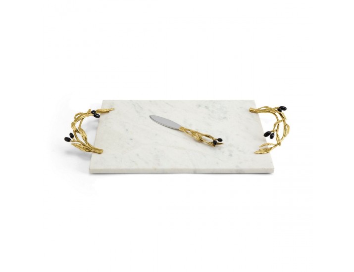 Доска для сыра с ножом Michael Aram Olive Branch 51х25 см