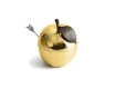 Банка для меда с ложкой Michael Aram Apple 11 см золото
