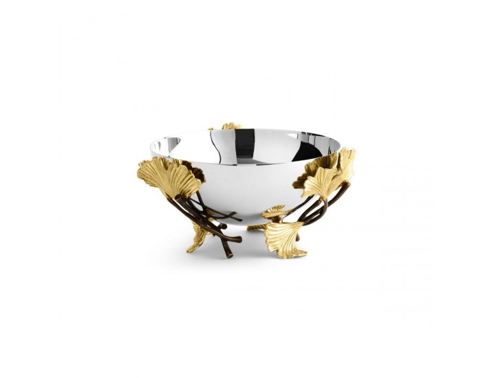 Ваза для конфет Michael Aram Golden Ginkgo 13 см