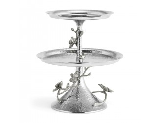 Этажерка Michael Aram White Orchid двухъярусная 23 см