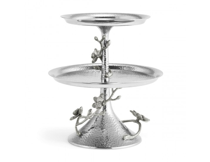 Этажерка Michael Aram White Orchid двухъярусная 23 см