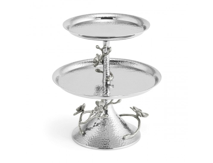 Этажерка Michael Aram White Orchid двухъярусная 23 см