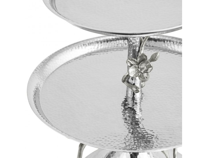 Этажерка Michael Aram White Orchid двухъярусная 23 см