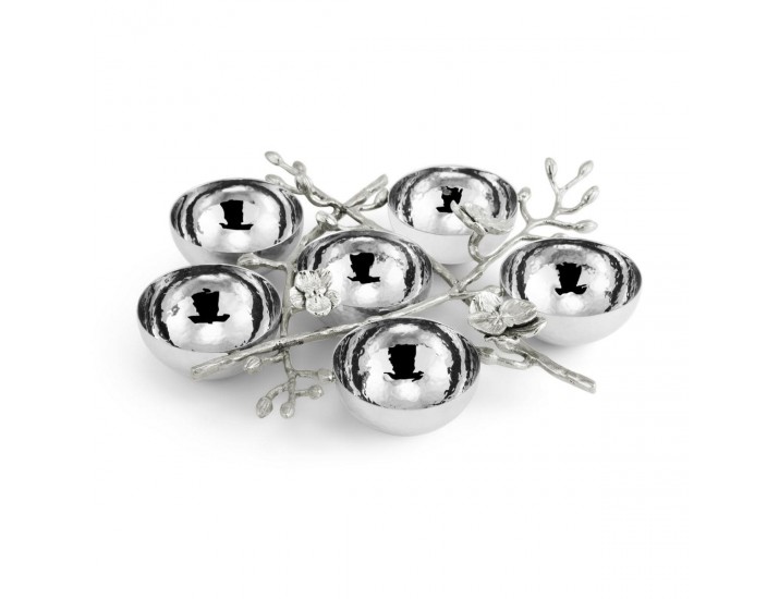 Менажница Michael Aram White Orchid 6 секций 29х26 см