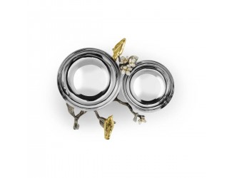 Менажница Michael Aram Lovebirds 2 секции 24х21 см