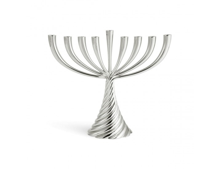 Подсвечник Michael Aram Twist 27 см серебро