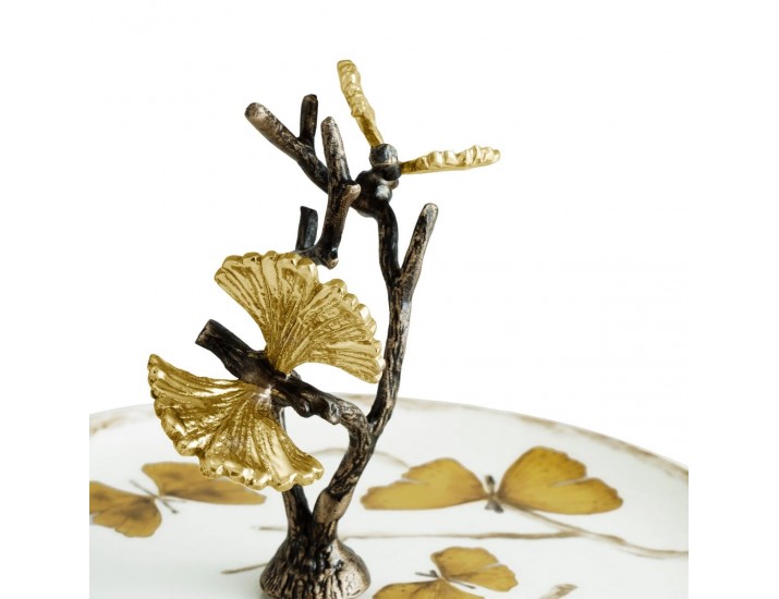 Этажерка Michael Aram Butterfly Ginkgo двухъярусная 28 см