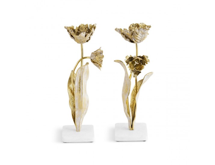 Набор подсвечников Michael Aram Tulip 2 предмета 15 см