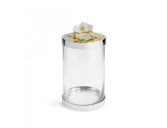 Банка для сыпучих продуктов средняя Michael Aram Белая орхидея 25см