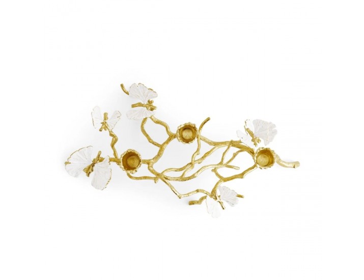 Подсвечник Michael Aram Butterfly Ginkgo Gold 13 см