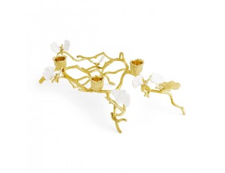Подсвечник Michael Aram Butterfly Ginkgo Gold 13 см