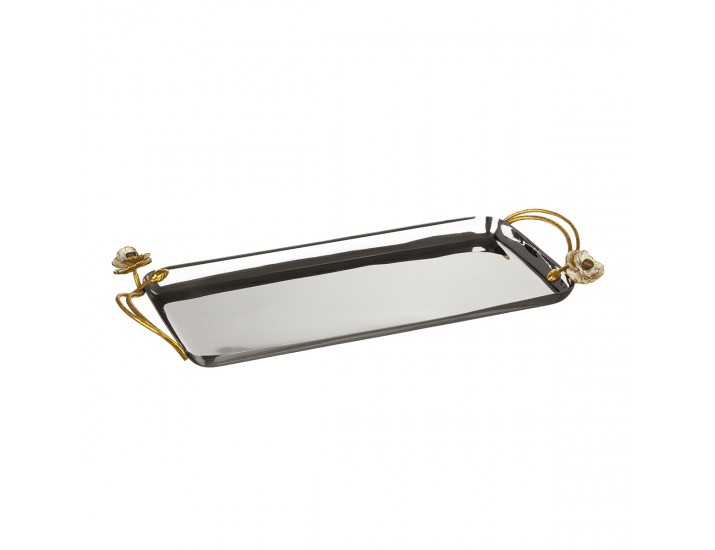 Поднос Michael Aram Anemone прямоугольный 45х20 см