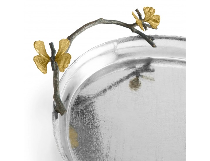 Поднос Michael Aram Butterfly Ginkgo овальный 50х34 см