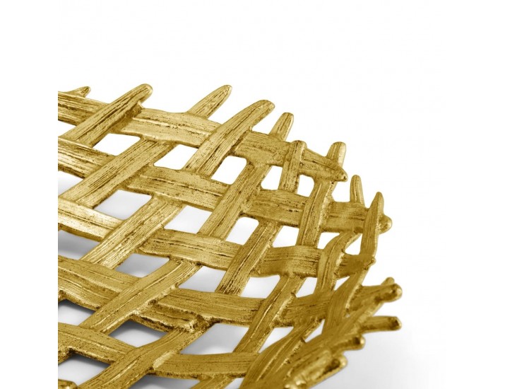 Ваза для фруктов Michael Aram Palm круглая 42 см