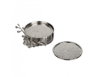 Набор подставок для напитков Michael Aram White Orchid на 6 персон 7 предметов