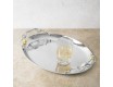 Поднос Michael Aram Pomegranate Silver овальный 44х33 см