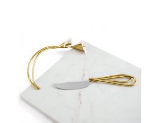 Доска для сыра с ножом Michael Aram Calla Lily 46х25 см