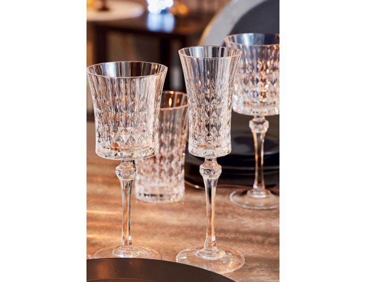 Набор бокалов для вина 190мл 6шт Bohemia Design (Eclat Cristal D'arque) Lady Diamond Eclat голд 