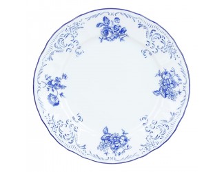 Набор тарелок 6шт 17см Bernadotte Бернадот Синие розы декор 24074