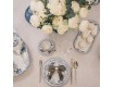 Набор тарелок 6шт 19см Bernadotte Бернадот Синие розы декор 24074