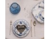 Набор тарелок 6шт 17см Bernadotte Бернадот Синие розы декор 24074