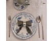 Набор тарелок 6шт 21см Bernadotte Бернадот Синие розы декор 24074