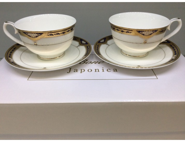 Набор чайных пар на 6 персон 12 предметов  Japonica Дворцовый кобальт 06-KY36-5