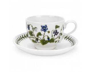 Чашка чайная с блюдцем Portmeirion Ботанический сад Фиалка 280мл