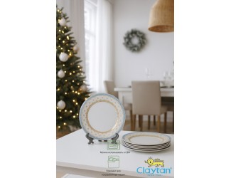Набор десертных  тарелок 6 шт 20,3см Claytan Tealstar 2313