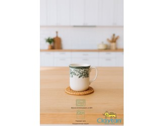 Кружка 340 мл Claytan Diana Rose Jade green 9911