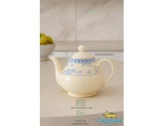 Чайник с крышкой 940 мл Rose cluster blue Claytan 1809