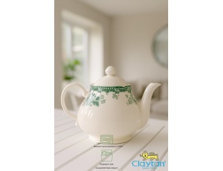 Чайник с крышкой 940 мл Claytan Diana Rose Jade green 9911