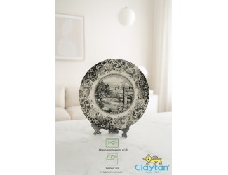 Тарелка обеденная 27,3 см Claytan Rome grey 0404