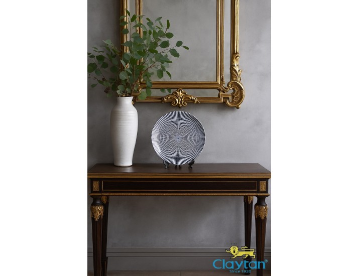 Тарелка обеденная 27 см Singapore blue Claytan 1703