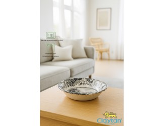 Салатник большой 23,7 см Claytan Rome grey 0404