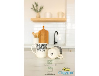 Набор из двух кружек Claytan Rome grey 0404