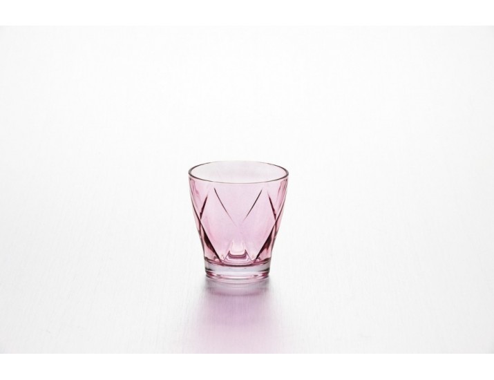 Набор стаканов 4шт 270мл Джой клетка розовый E43688Z